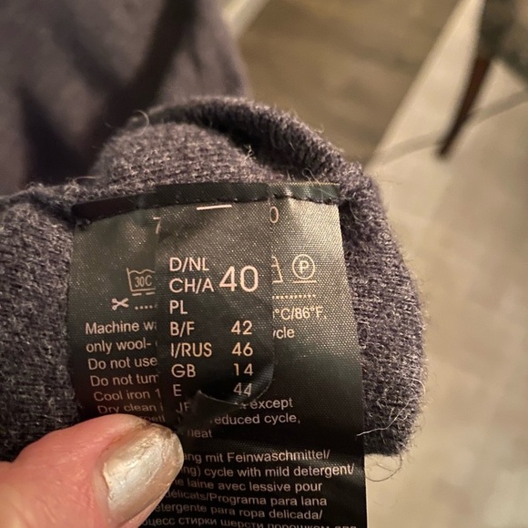 Gerry Weber Charcoal Gray Sweater Dress - Size 40 (equivalent to women’s 8-10) - Picture 7 of 8